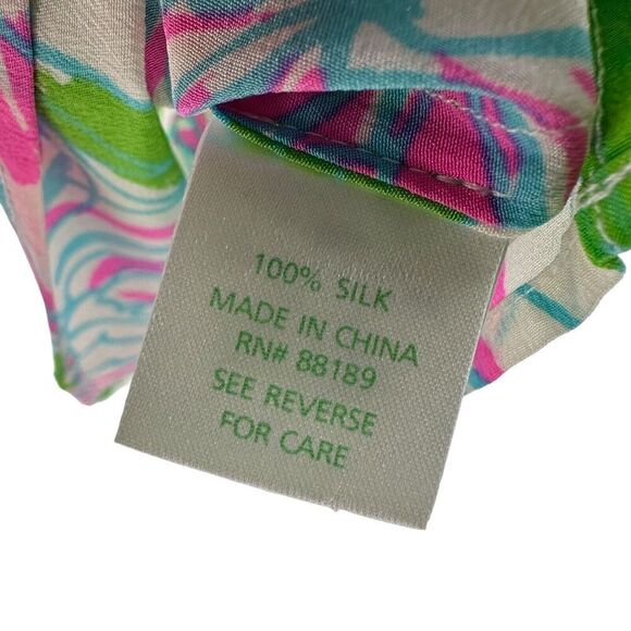 Lilly Pulitzer Silk Top Houston Ring The Bellboy Size XS Tulip Preppy Sleeveless - Picture 10 of 11